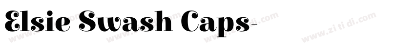 Elsie Swash Caps字体转换